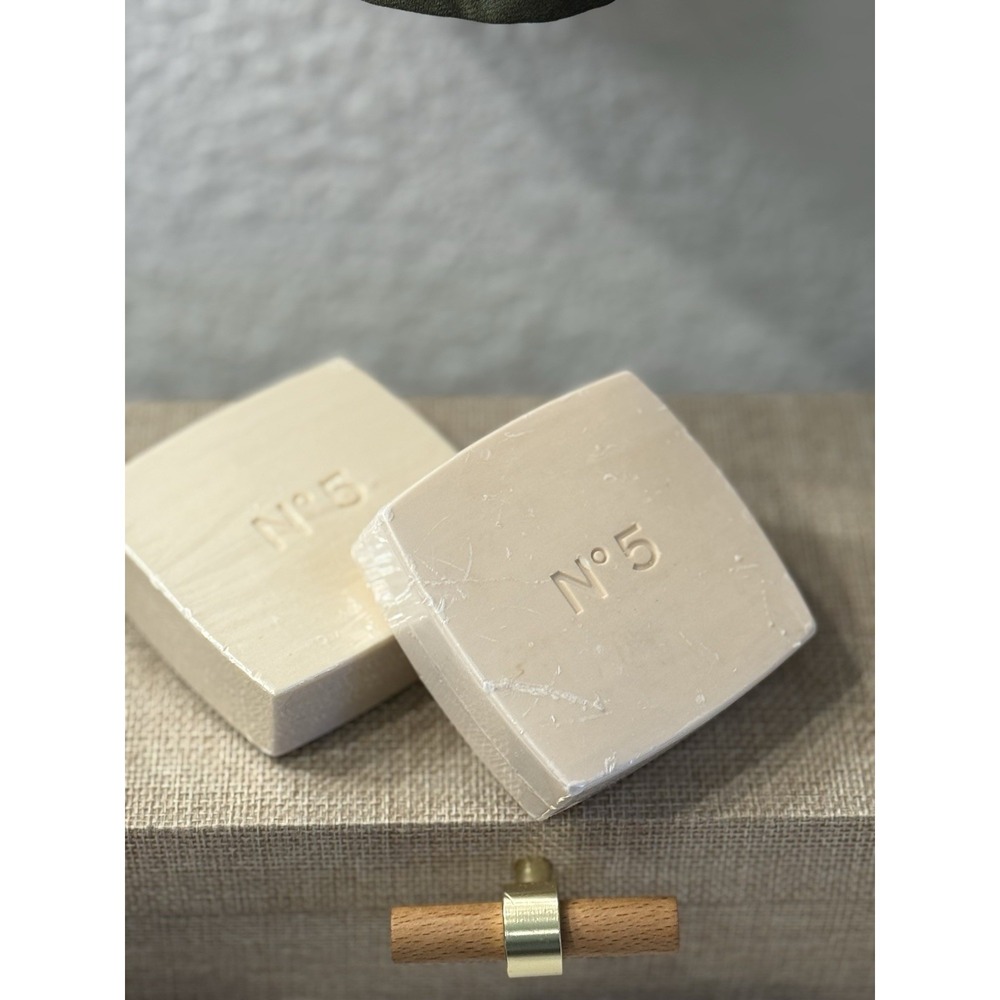 Set Of 2β Chanel No.5 Savon Bath Body Soap 150g Sealed Square Cream Color